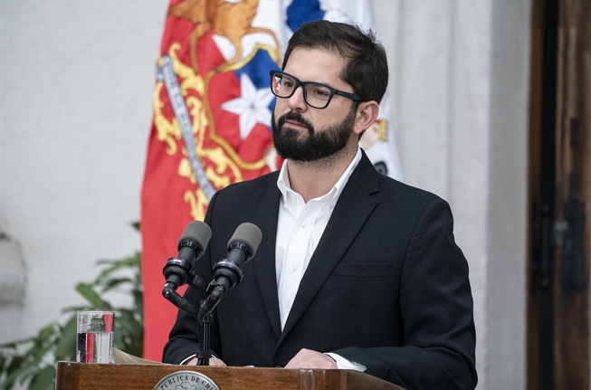 Presidente Gabriel Boric : “Si los camioneros quieren insistir en hacer daño a nuestro país les decimos que vamos a actuar con toda la firmeza que la ley nos otorga”