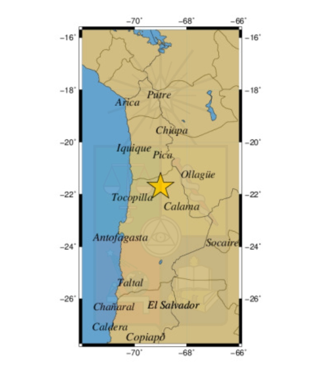 Fuerte temblor 6.1 se percibió en el norte grande de Chile
